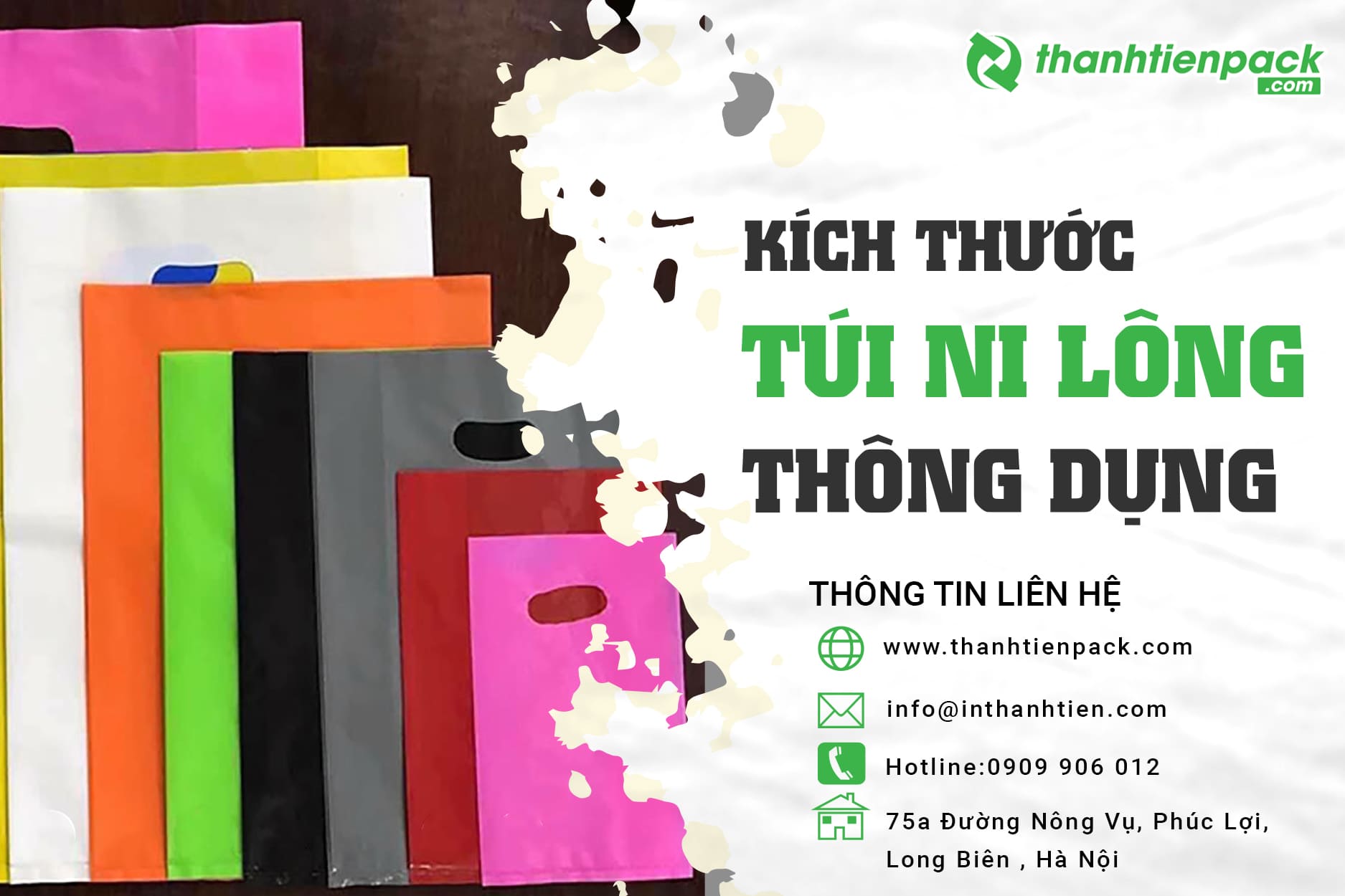 Kích Thước Túi Nilon Phổ Biến Và Thông Dụng Hiện Nay