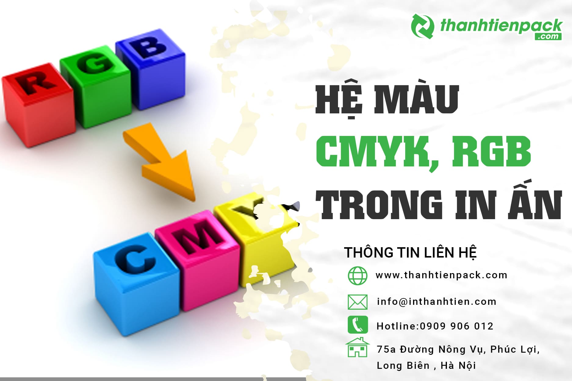 Phân biệt CMYK và RGB, hệ màu dùng trong in ấn chủ đạo