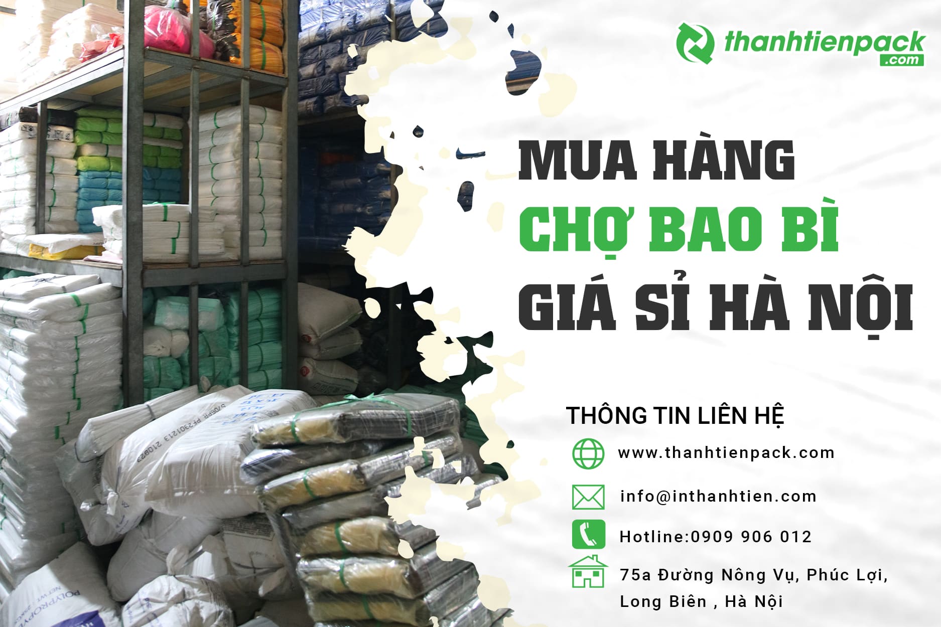 Chợ bao bì giá sỉ Hà Nội, giao hàng nhanh chóng miễn phí
