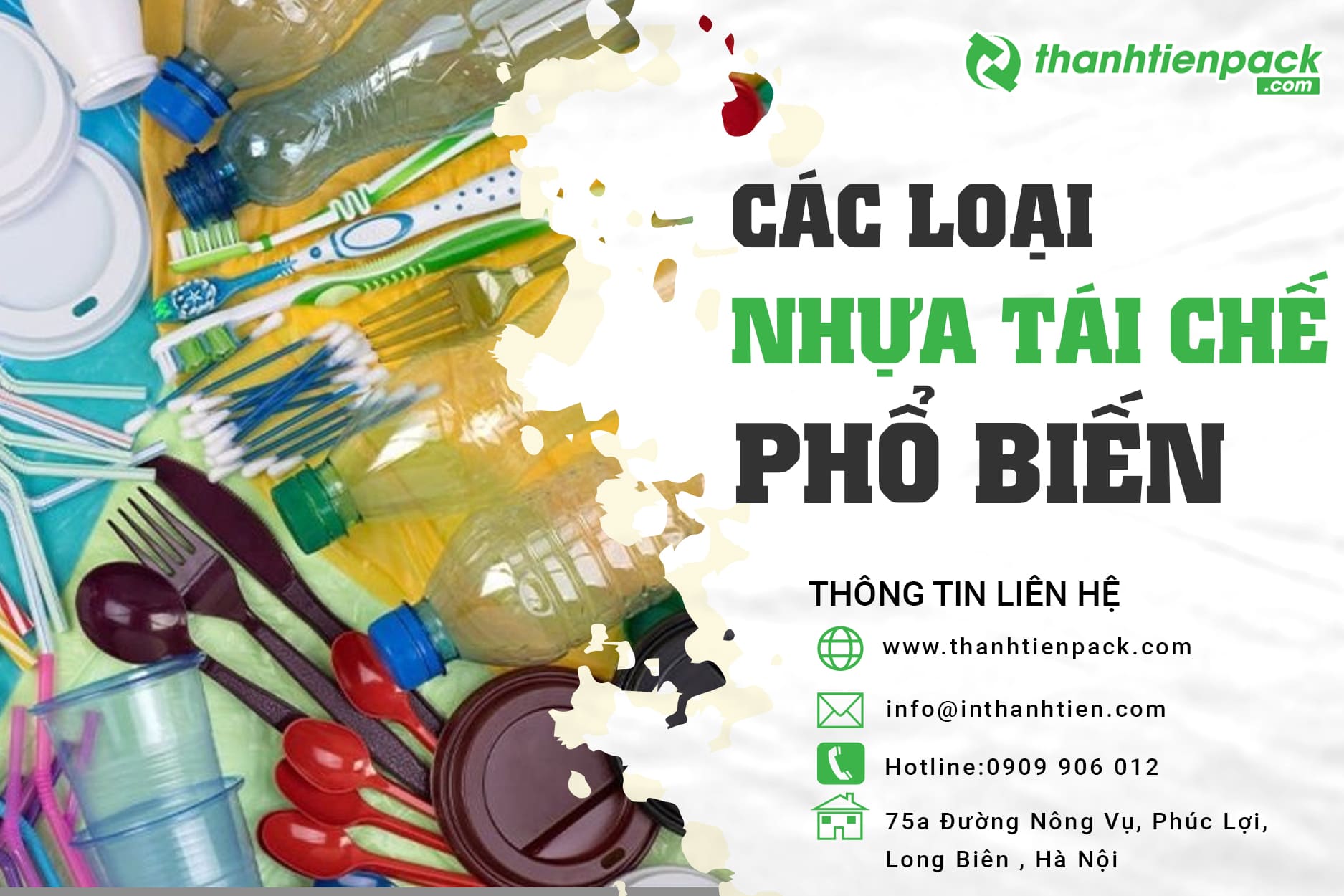 Các loại nhựa có thể tái chế, tái sử dụng hiệu quả