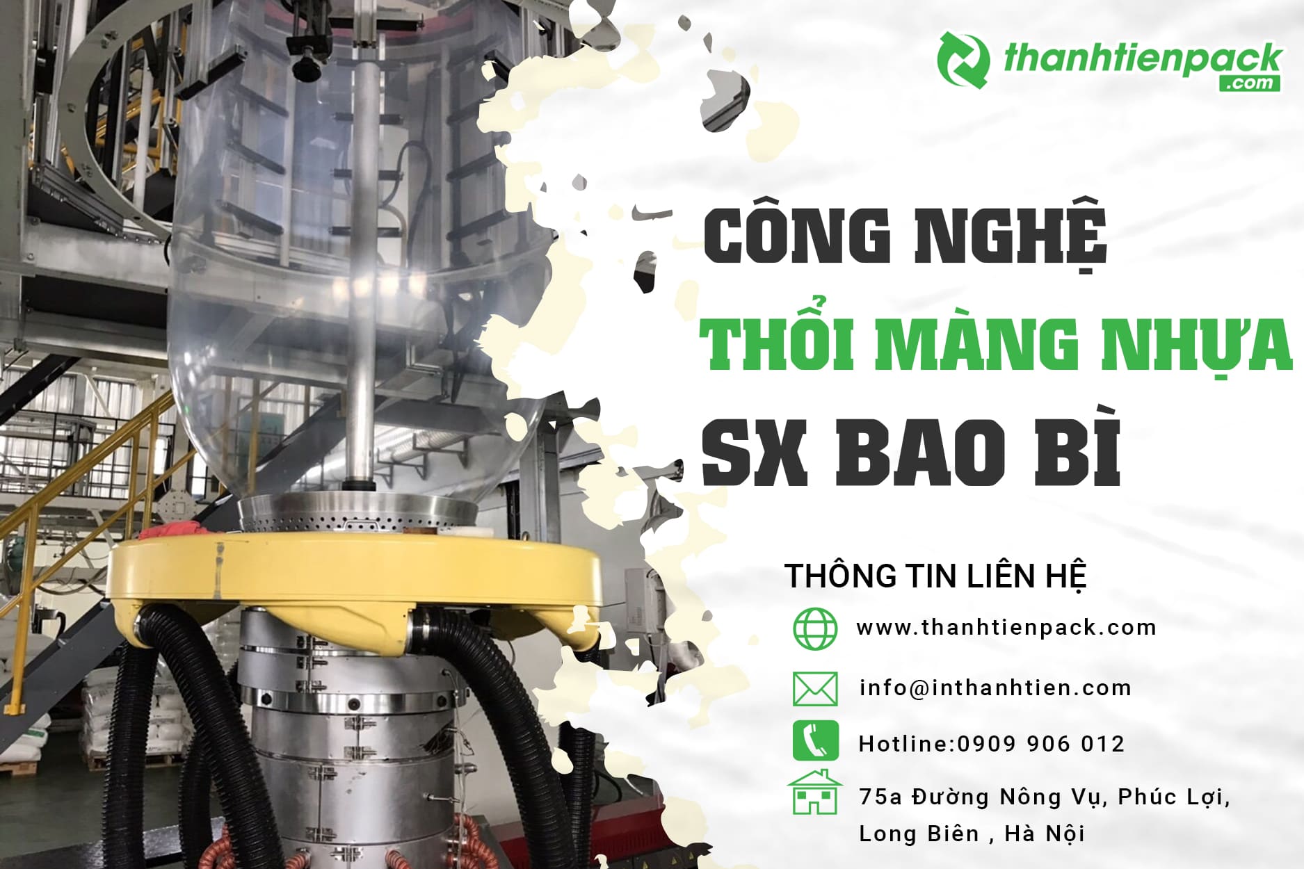 Nguyên lý công nghệ thổi màng nhựa trong sản xuất bao bì