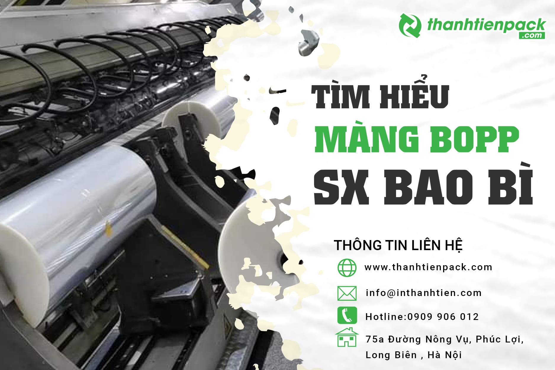 Màng BOPP là gì? Ứng dụng màng nhựa BOPP sản xuất bao bì