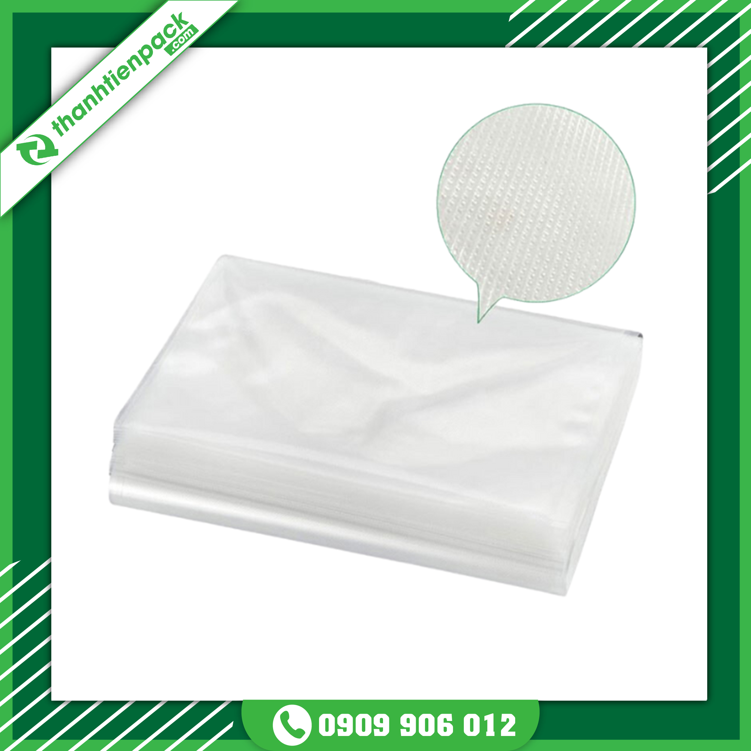 Túi Hút Chân Không 1 Mặt Nhám