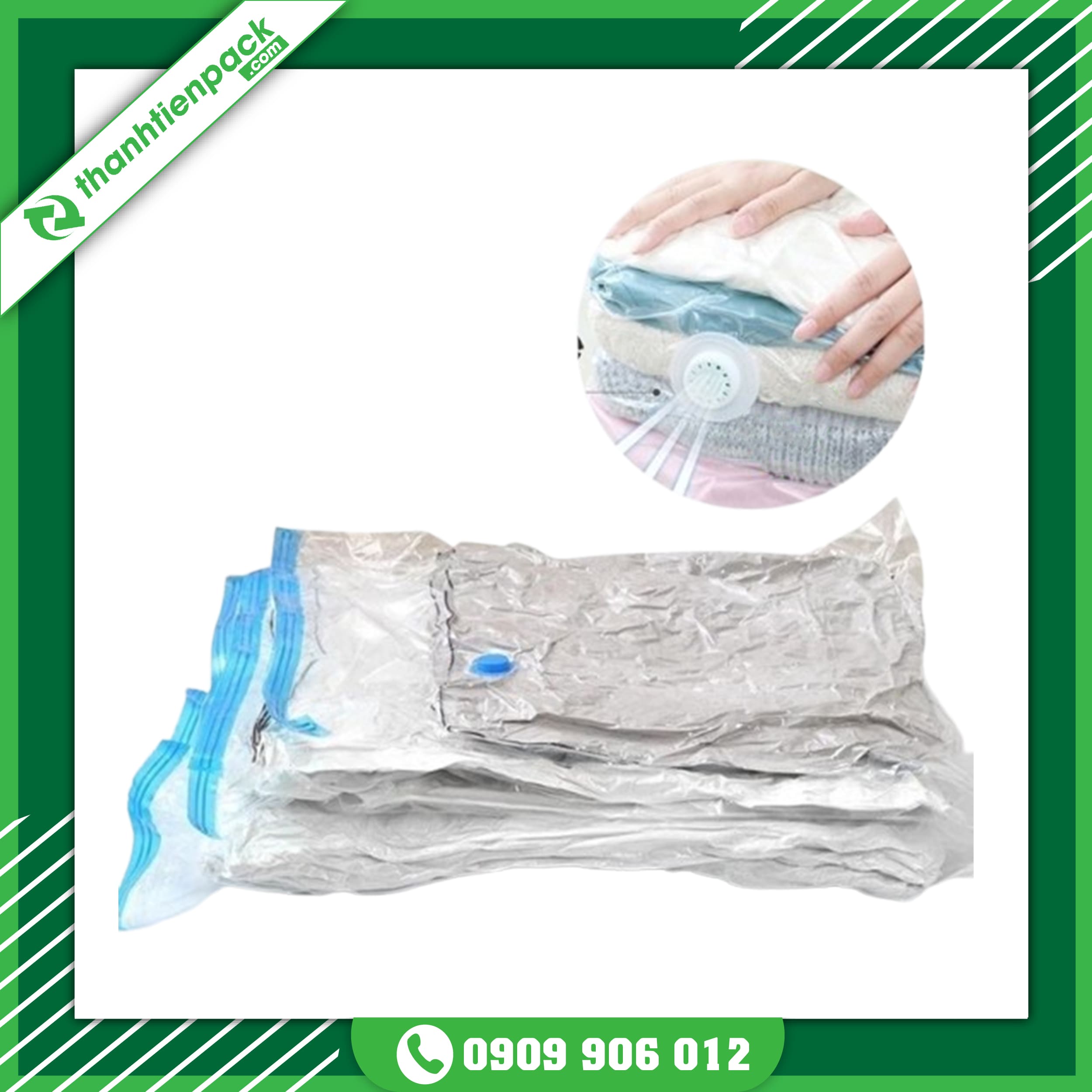 Túi Hút Chân Không Đựng Quần Áo, Chăn Màn